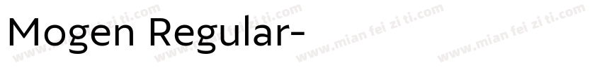 Mogen Regular字体转换